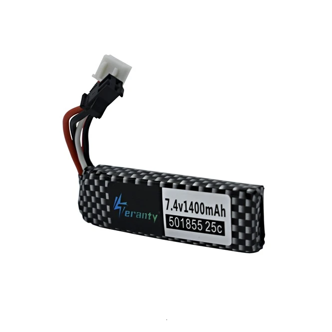 7,4 v Lipo батарея для водяного пистолета 2S 7,4 V 1400mAh 501855 батарея для мини страйкбола BB Воздушный пистолет электрические игрушки пистолеты запчасти 1 шт