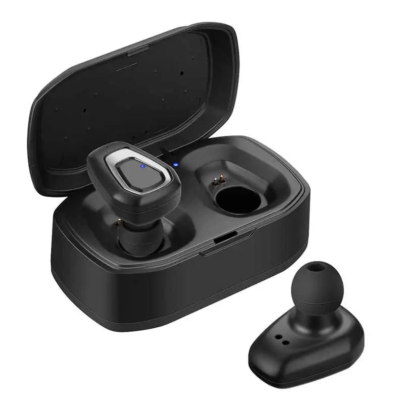 Серебристый True TWS беспроводные Bluetooth V5.0 наушники с микрофоном Handsfree наушники-вкладыши стерео-гарнитура Спортивная гарнитура с зарядным устройством A7 - Цвет: Серебристый