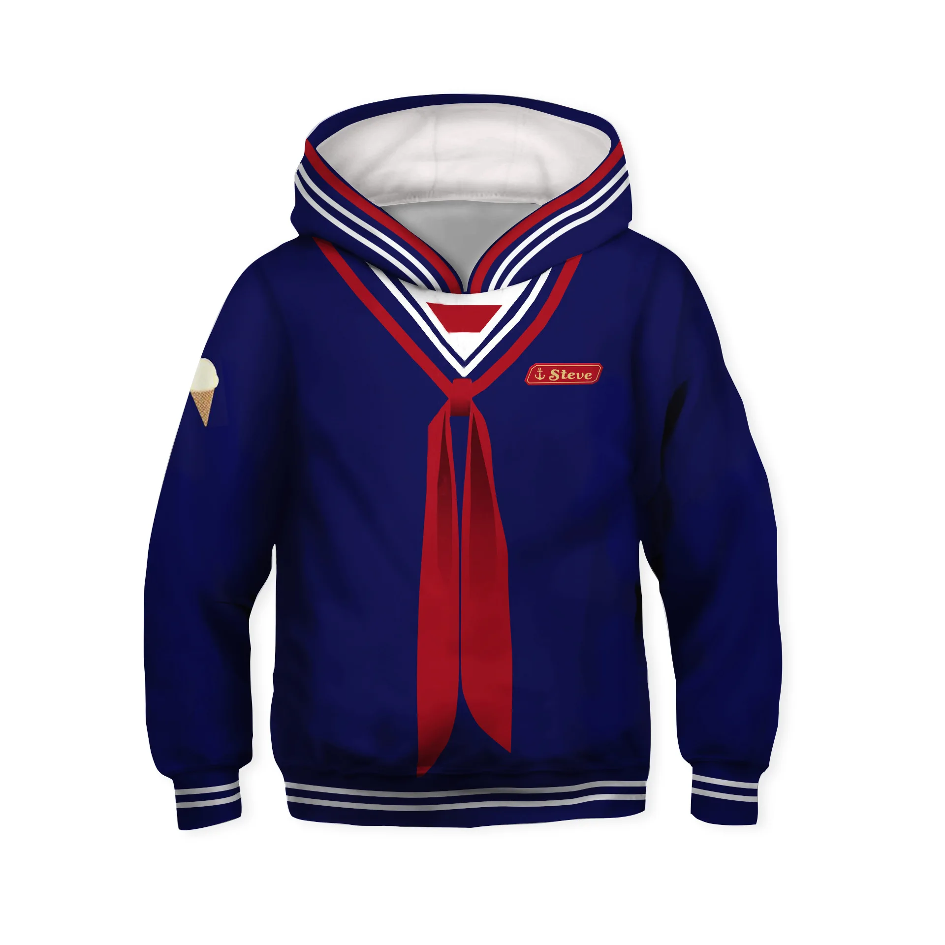 Детский пуловер с рисунком странные дела| |