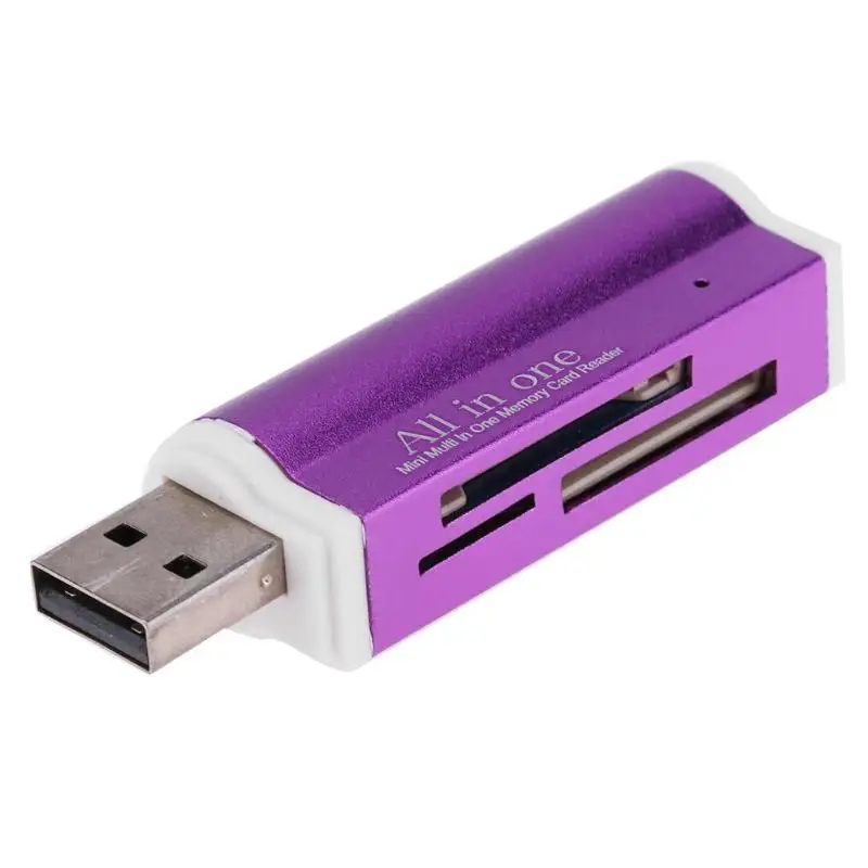 USB2.0 4 в 1 мульти считыватель карт памяти для SD/SDHC/Mini SD/MMC/TF карты/ms