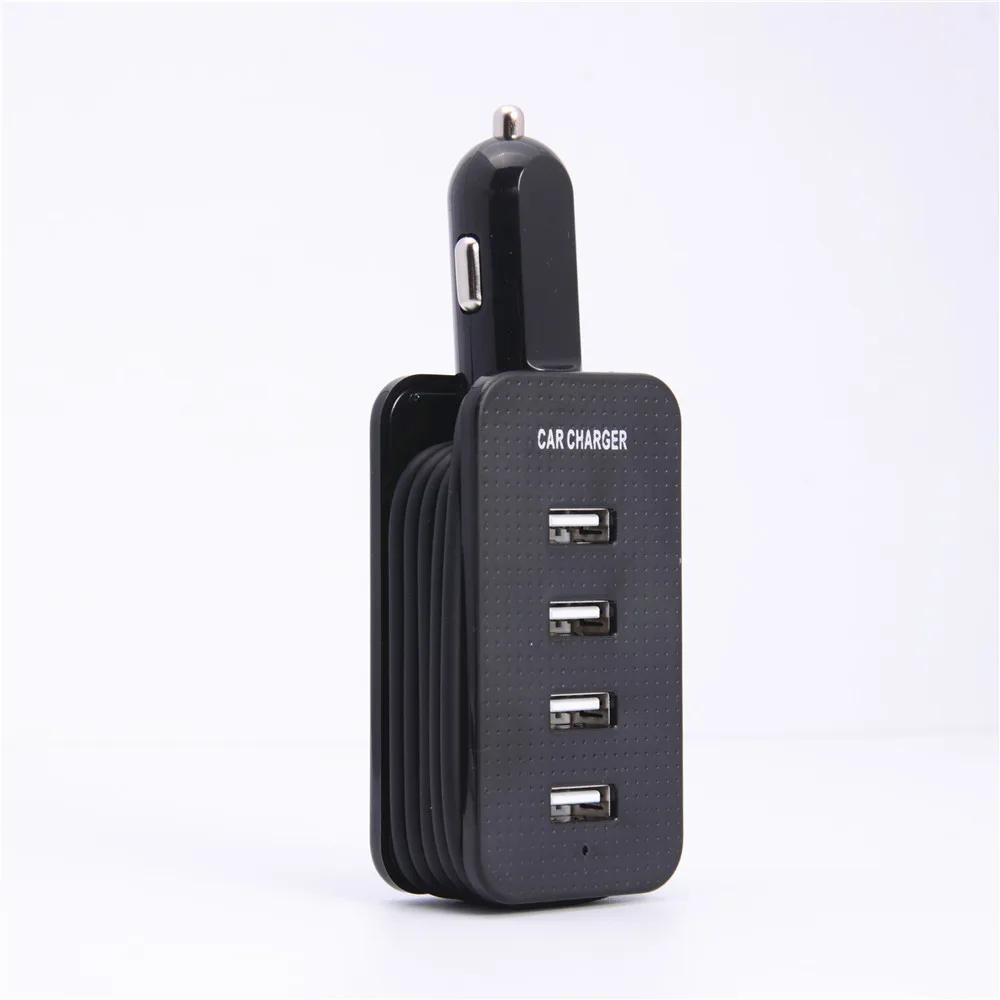 4-Порты и разъёмы USB Универсальное быстрое Зарядное устройство автомобиля Зарядное устройство Мощность адаптер для iPhone для huawei быстро Зарядное устройство автомобильные аксессуары# Ger