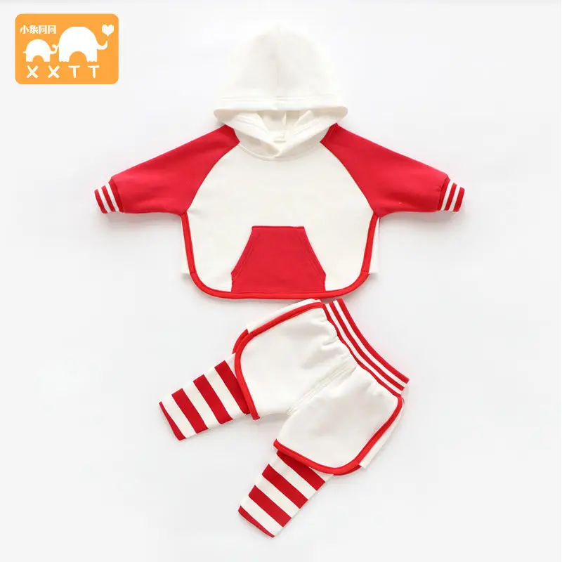 

Baby Girls Set Spring 1-3 a Year of Age Childrenswear Girls Spring And Autumn 5-Year-Old Small CHILDREN'S Clothes Hoodie Two-Pie