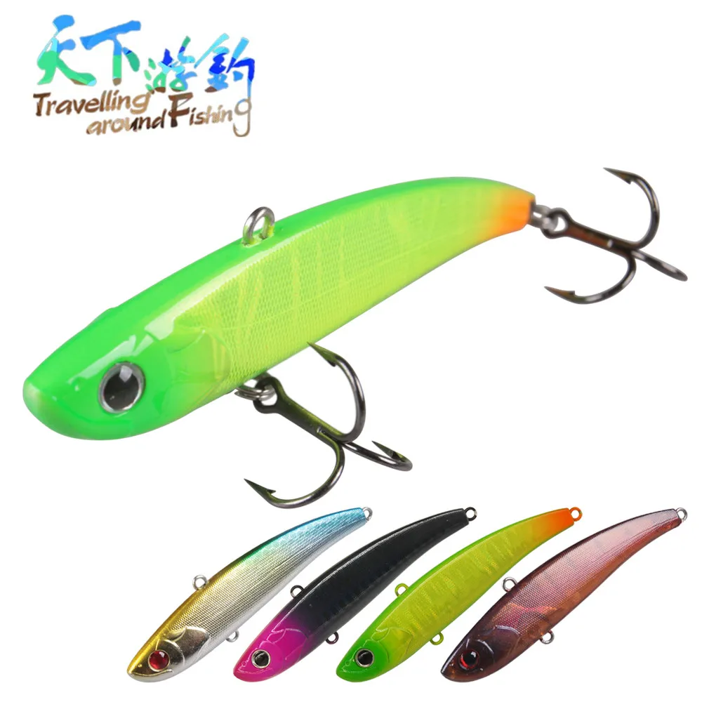 

TAF Sinking VIB Fishing Lure 8cm 15.1g with 6# VMC Hook Isca Artificial Vibration Hard Bait Quality Carp Fishing Lure Wobblers