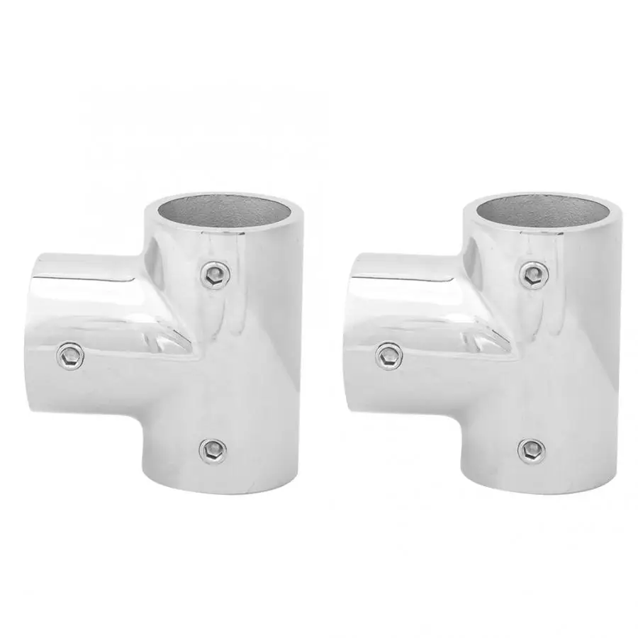 2 шт. 3 Way Pipe Fitting 316 Нержавеющая сталь с фокусным расстоянием 25 мм 1 дюймов 90 градусов тройник с правой стороны трубы