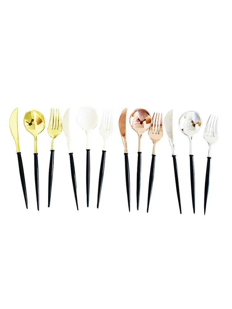 Одноразовые столовые приборы вечерние принадлежности пластиковый нож и вилка