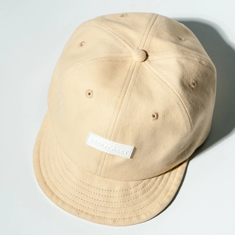 

Кепка цвета хаки/черный, кепка с коротким козырьком в японском стиле, регулируемая Молодежная модная новая однотонная Кепка с полями 4,5 см