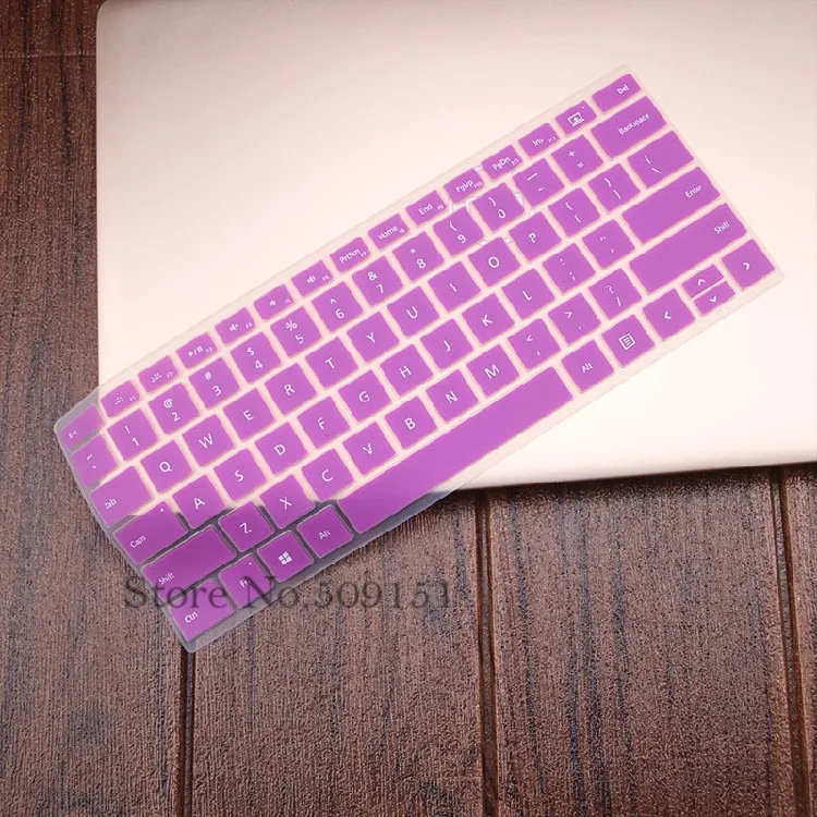 Силиконовая для ноутбука, защитная накладка на клавиатуру для microsoft Surface, для ноутбука/Surface book, 13,5 дюймов - Цвет: Purple