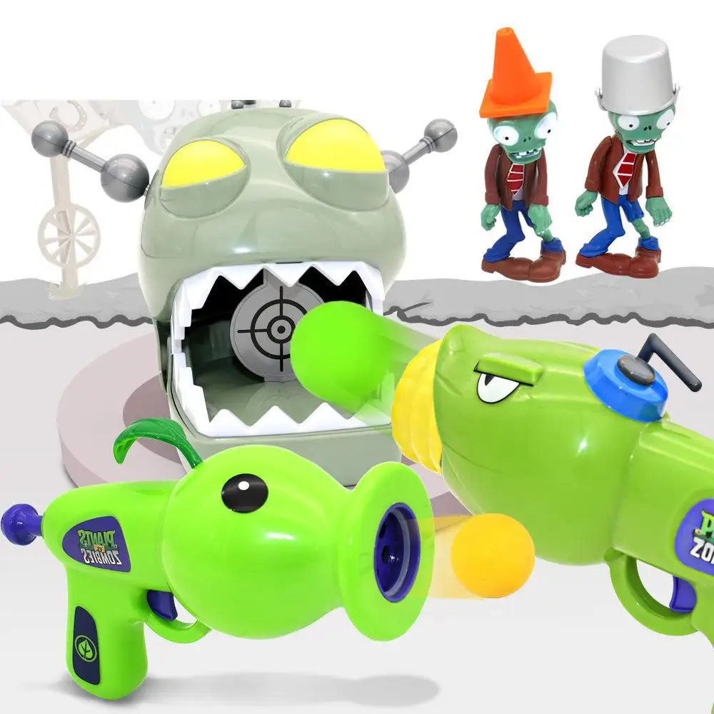 

New Plants vs. Stiff Toys Pea Shooter Corn Cannon Dr. Zombie Plant Pneumatic Cannon Eva Gun