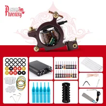 Стартовый комплект татуировки, 4 штуки/Набор/6/10/20 Цвета, набор чернил для татуажа, пулемет мини машина токарного станка Питание боди-арт татуировки