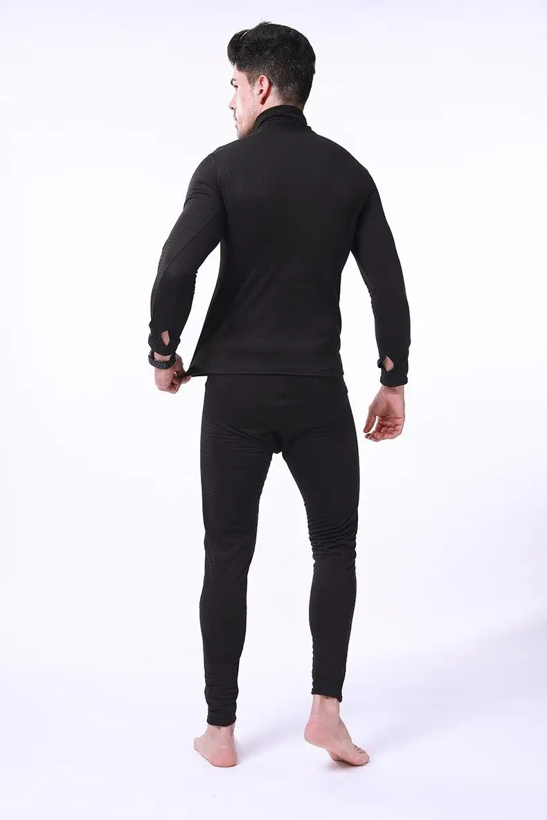 best long johns for men Men New 2021 Thermal Underwear Sets Compression Fleece Sweat Quick Drying Thermo Underwear Male Clothing Winter Top Quality long johns