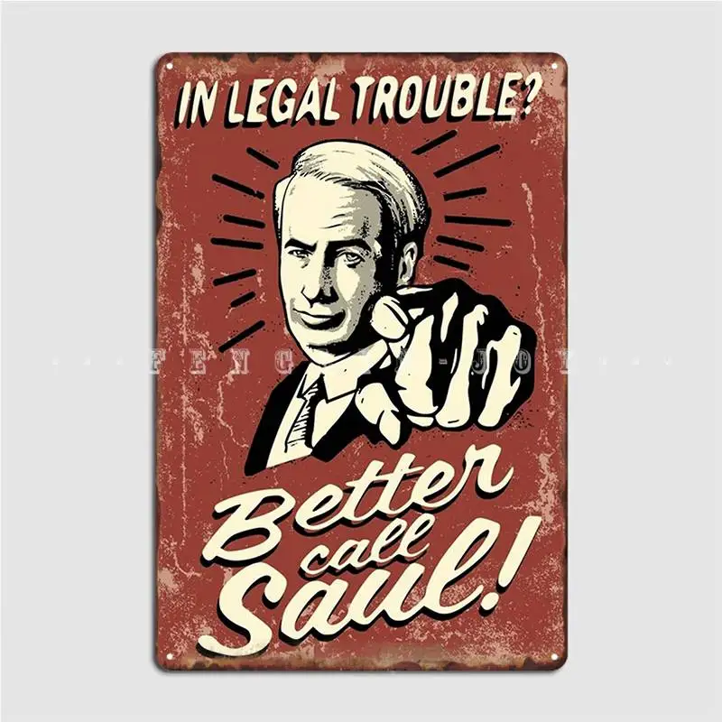 

Better Call Saul Vintage Poster Metal Plaque Personalized Cinema Cinema Garage Plaques Tin Sign Posters