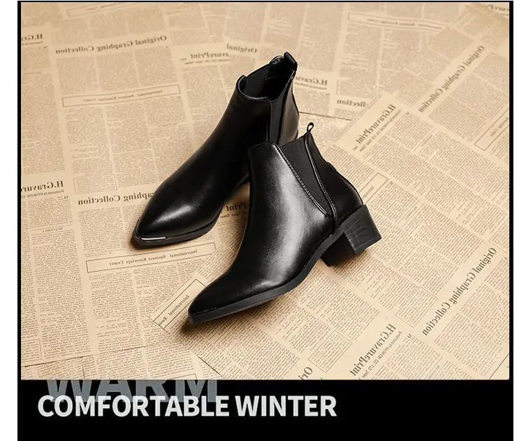 2021 Autumn and Winter New Thick Heel Short Boots Women's British Style Korean Pointed Martin Boots and Bare Boots Pointed Shoes