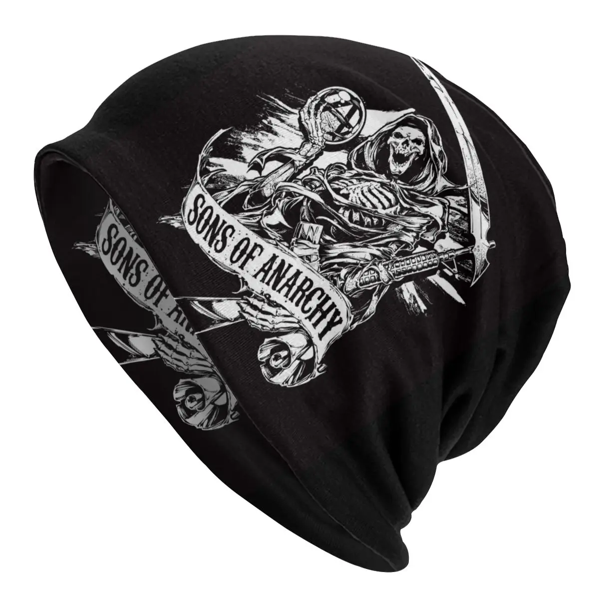 Sons of anarchy soa bonnet hats the death fear the reaper knit hat