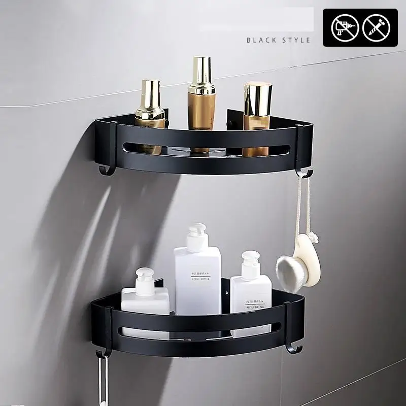 Version V Держатель Badkamer аксессуары Hoekplank Prateleira плавающий угол Mensole Salle De Bain полки для душа Banheiro полка для ванной комнаты - Цвет: Version V