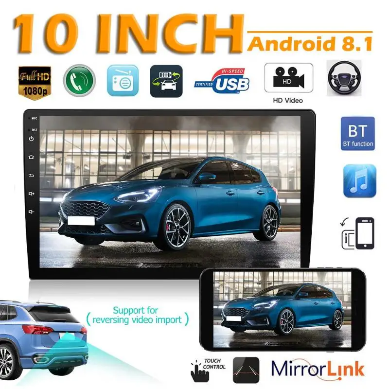 9101 Double 2 DIN Android 8.1 Car Stereo GPS Navigation AUX Bluetooth Function Double Screen Display WiFi Bluetooth Radio 9101 Double 2 DIN Android 8.1 Car Stereo GPS Navigation AUX Bluetooth Function Double Screen Display WiFi Bluetooth Radio