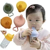 Silicon Baby Feeding Cups Lid Fashion Baby Drinkware Sippy Cups Duckbilly Cover For Toddlers & Kids Tableware 4