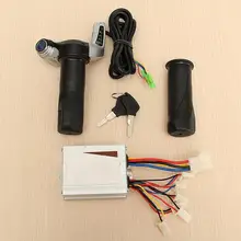 DC 24V 500W Матовый контроллер электрический дроссель скутера Скручивающиеся ручки Комплект дисплея питания
