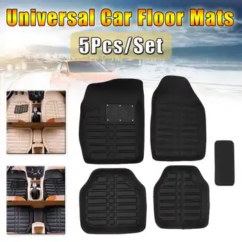 

5Pcs Universal Car Floor Mats EVA Leather Waterproof anti-dirty Non-slip Mat For Car Foot Fit All Cars Car Interior Accessories