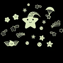 Оптовые продажи от производителя, светящиеся наклейки в виде звездного метеоритного дождя, "сделай сам", наклейка, светящиеся флуоресцентные наклейки на стену 0017