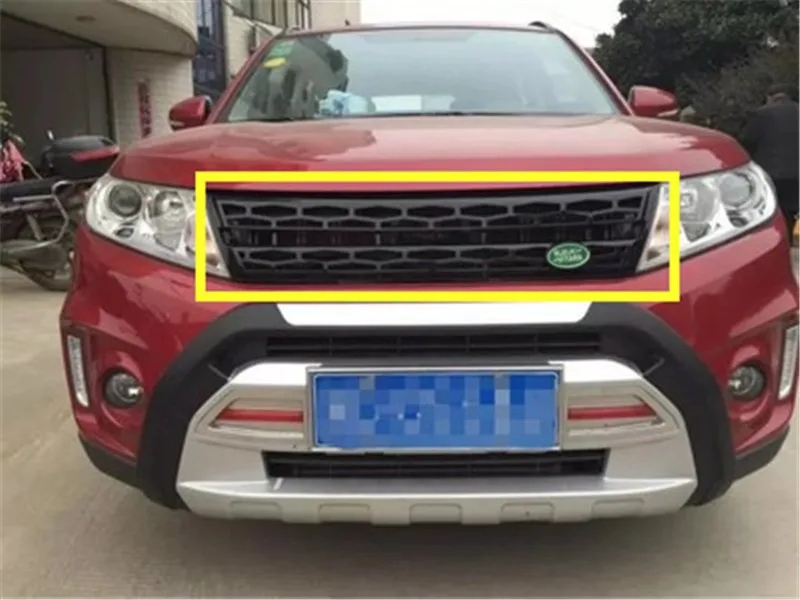 Для Suzuki Vitara- автомобильные аксессуары ABS Передняя решетка Вокруг отделки гоночные грили отделка автомобиля Стайлинг 1 шт - Цвет: 2