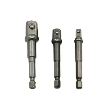 

3pcs/set 1/4" 3/8" 1/2" Extension Drill Bits Bar Socket Driver Hex Shank Tool