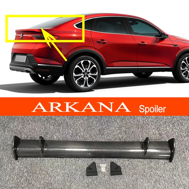 Arkana Real Carbon Fiber / FRP GT-style Car-styling Sporty Rear Trunk Wing  Spoiler for Renault