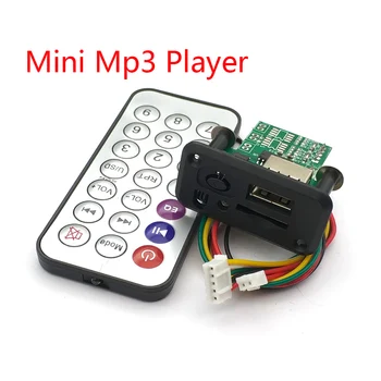 

Car 5V/12V Mini MP3 Decoder Board USB TF U-Disk Reader MP3 Player Amplifier With IR Remote Controller For Uno