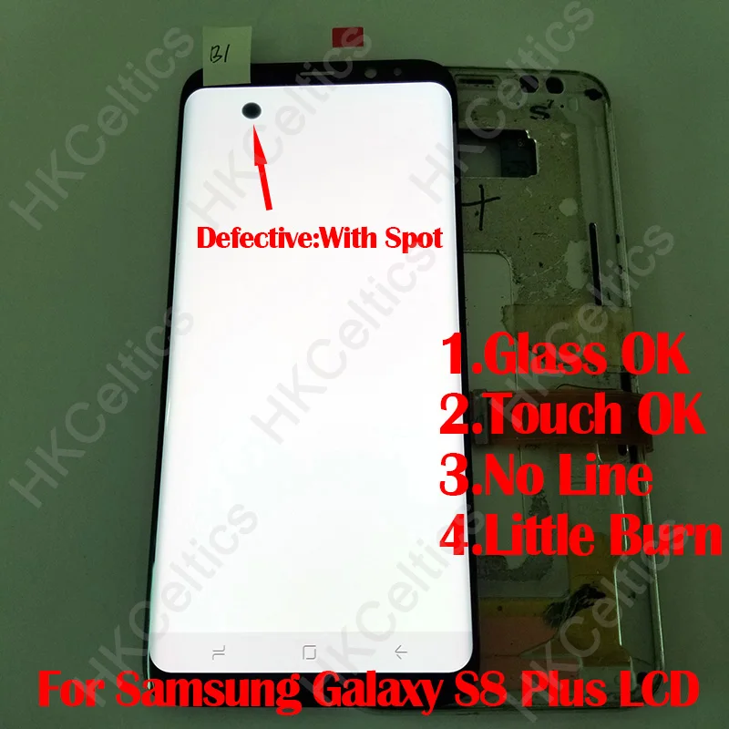 Протестированный ЖК-дисплей для samsung Galaxy S8 ЖК-дисплей с экраном S8 plus G950 G955 дигитайзер+ сенсорный экран в сборе с точечным