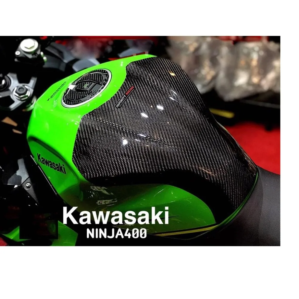 Запчасти для мотоциклов SMOK для Kawasaki ninja 400, крышка топливного бака из углеродного волокна, крышка топливного бака- лет, корпус Мотоцикла