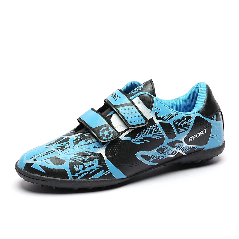 sky blue Новые детские футбольные бутсы для зала, футбольные бутсы для мальчиков, спортивные футбольные бутсы для девочек и мальчиков, детские футбольные бутсы - Цвет: sky blue