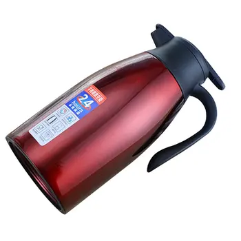 

2L Stainless Steel Vacuum Flask Coffee Hot Drinking Container Pot Double Insulation Thermoses Bottle With Kettle Sealing Cap