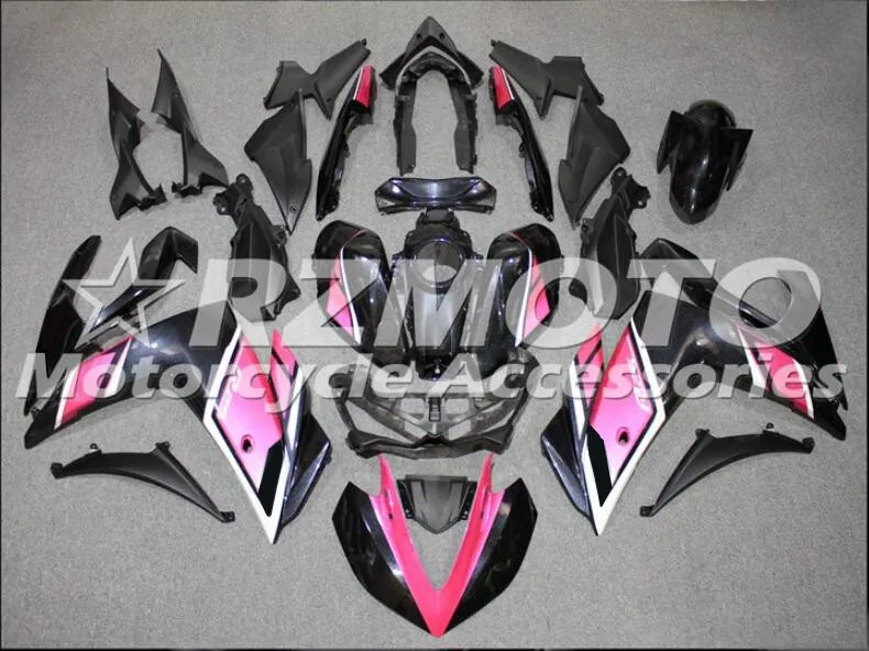 Pink black 4 подарки ABS литьевая форма мотоцикл Обтекатели подходит для YAMAHA R3 R25- 15-19 капот кузова набор розовый черный хороший - Цвет: Pink black