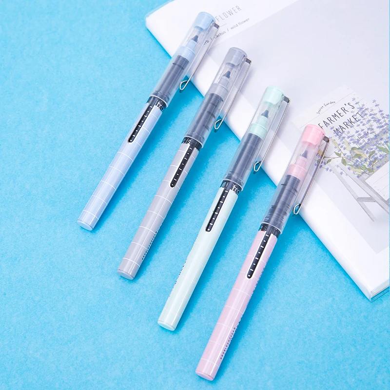 4pcs other style Deli 3 шт./партия, прямая жидкая шариковая ручка бисер из карбида вольфрама, ручка для студентов, черная ручка 0,5 мм, гелевая ручка S656 - Цвет: 4pcs other style