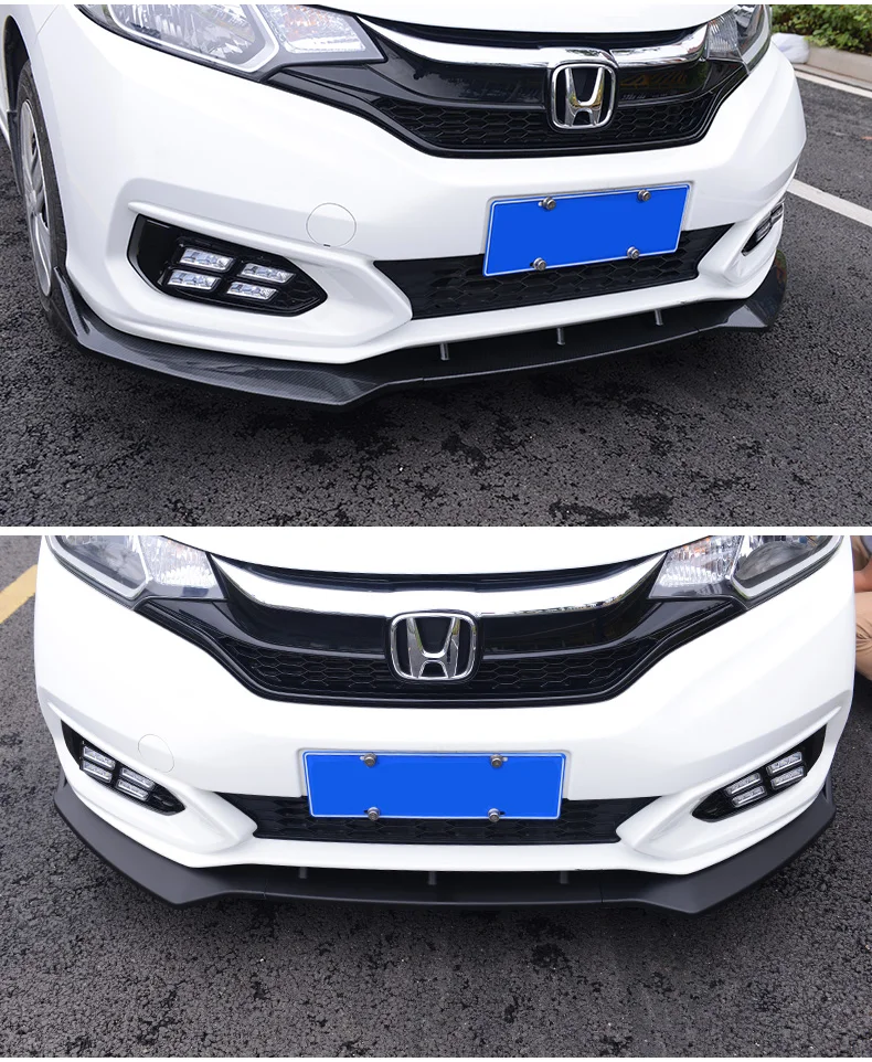 Aiwins Подходит для HONDA Fit JAZZ GK5- Модифицированная передняя губа Автомобильная передняя губа передний бампер Гриль