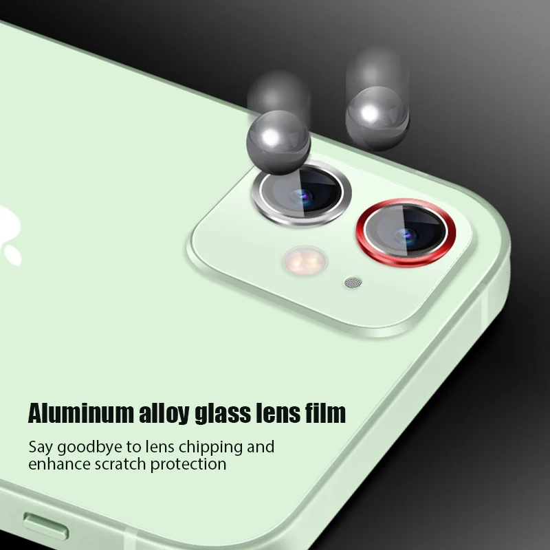 glass cover mobile For iPhone 12 11 13 Pro Max Aluminum Alloy Glass Lens Film For iPhone 13 11 12 Mini Camera Lens Protection Ring Screen Protector glass cover mobile