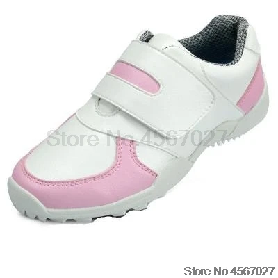 Обувь для гольфа для девочек; нескользящие дышащие сетчатые уличные детские кроссовки для мальчиков; Легкая спортивная обувь на липучке; AA20174