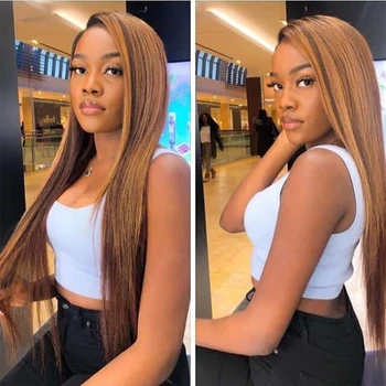 

closure wig Human Hair Wigs Straight 30 Colored Human Hair Wigs For Black Women Inch Pre plucked Lace Front Wig full