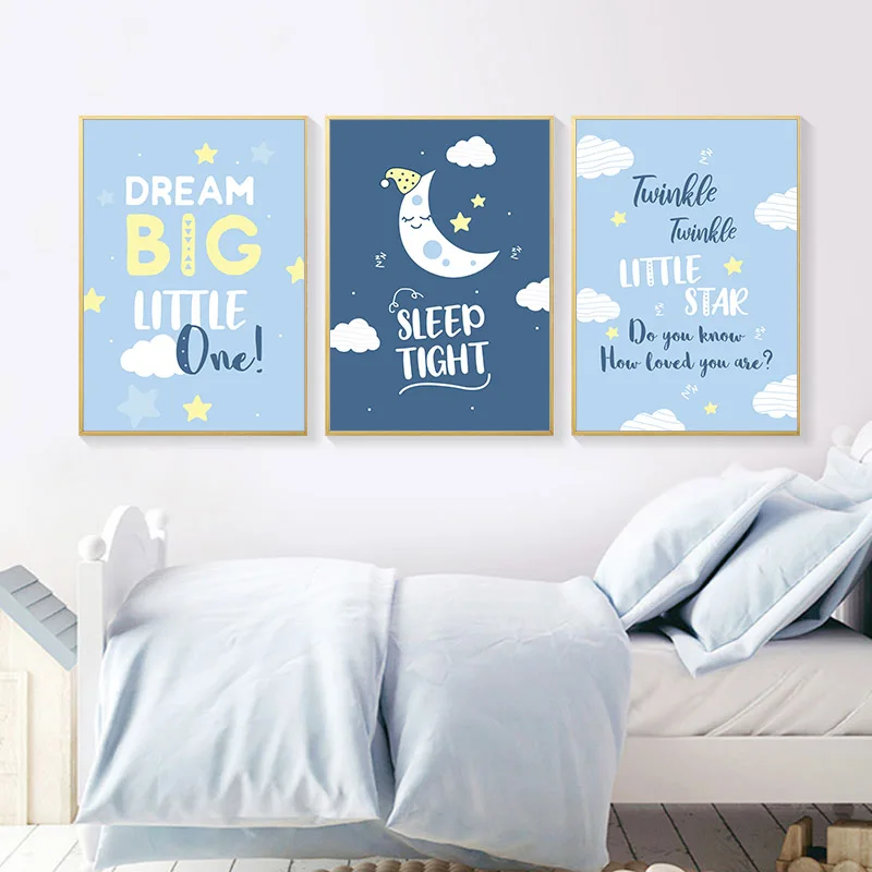 Детская искусственная Настенная картина на холсте детская в скандинавском стиле