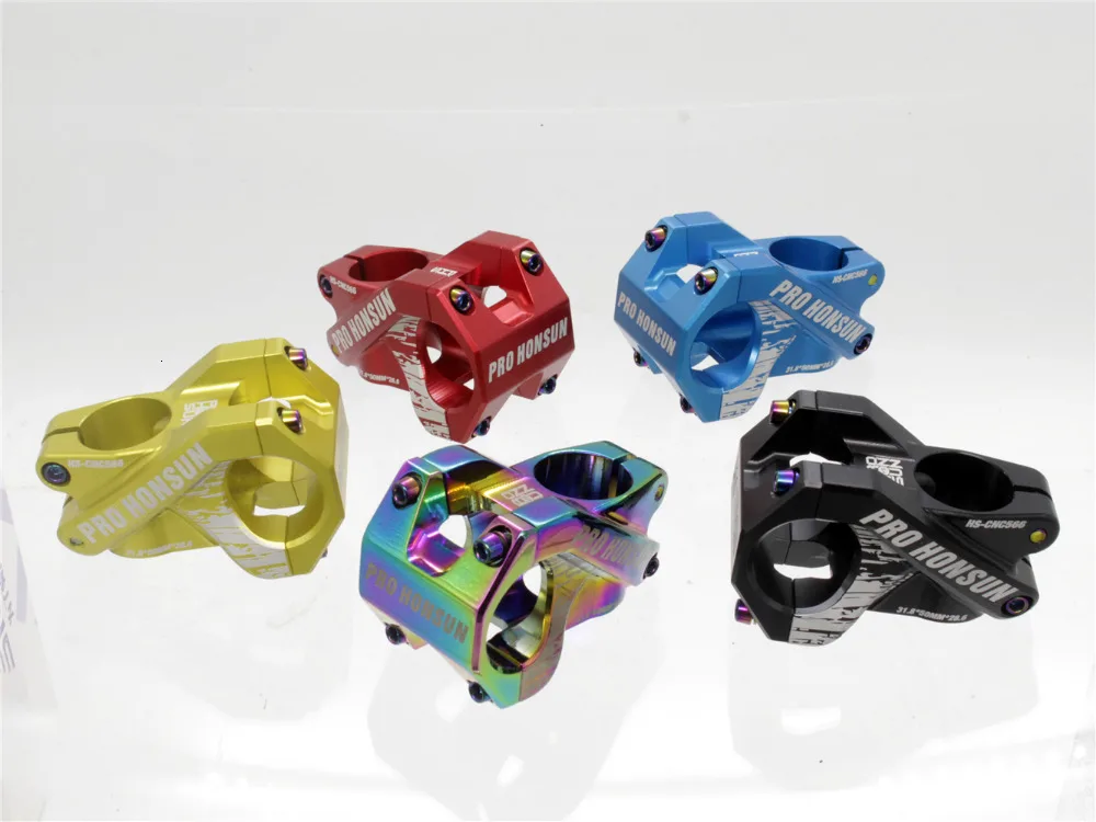 Haste de Bi велосипед colorida XC/AM/FR/DH enduro 31,8*50 мм arc iris OCO haste curta CNC горный велосипед guidanor haste
