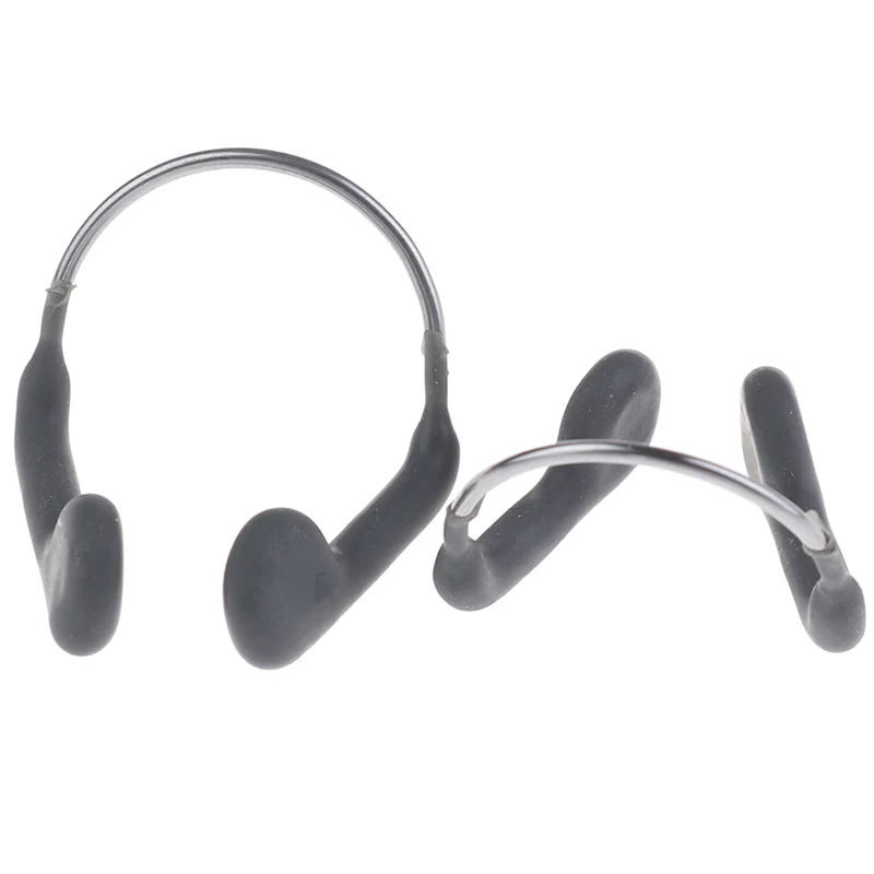 Swimming Nose Clip 1PC Soft Silicone Durable No-skid Adjustable Stainless Steel Wire For Swimming Diving Sports Accessories