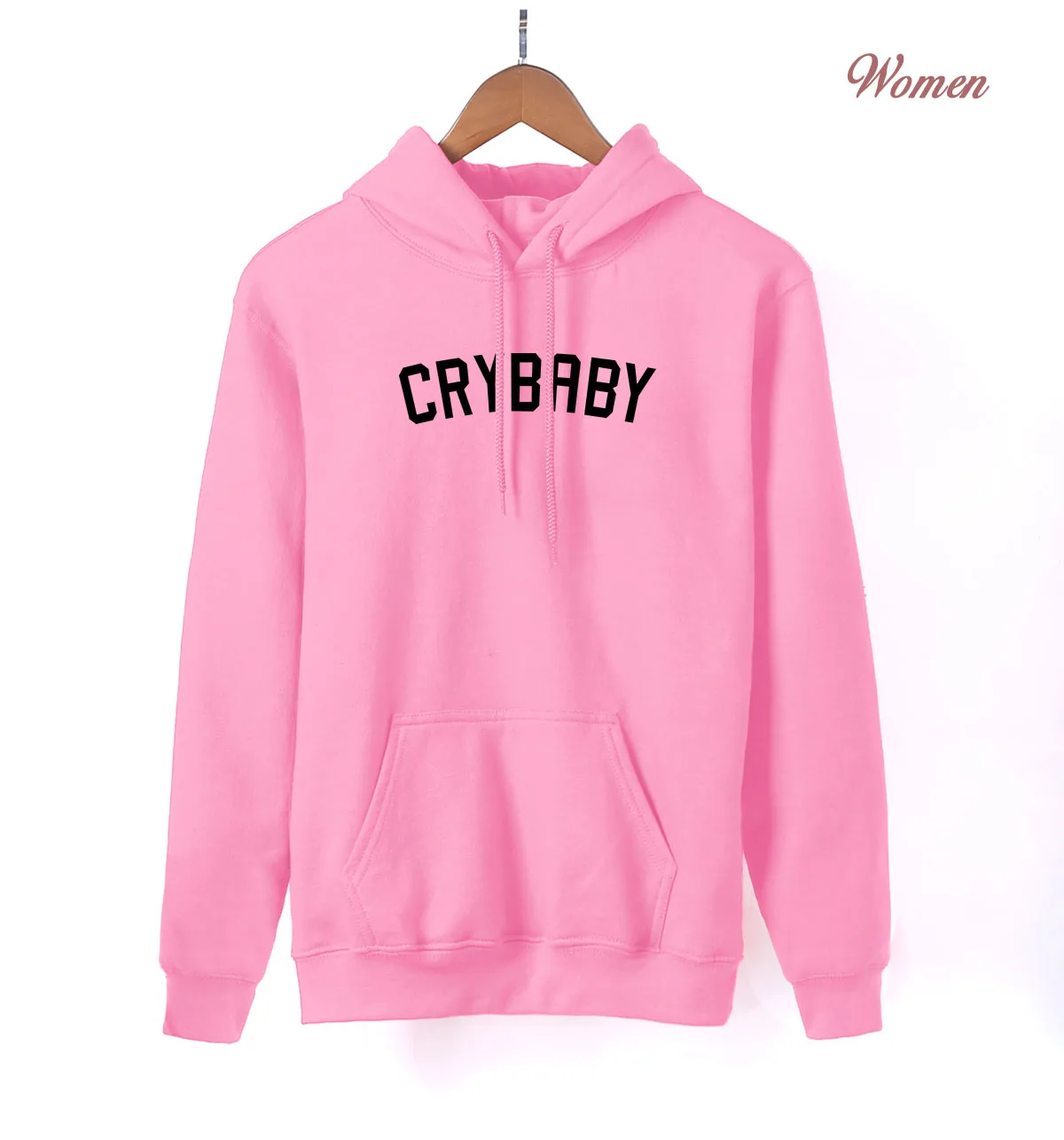 Крибэби плач ребенок каваи розовый свитер женский стиль весна осень Женская толстовка флис Повседневная Уличная одежда - Цвет: pink 1