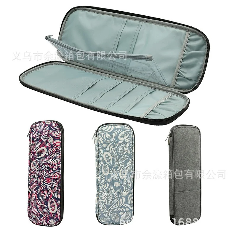

2021 Empty Knitting Needles Storage Bag Knitting Kit Case Organizer Bag For Crochet Hooks Sewing Accessories Kit Bag Women Gift