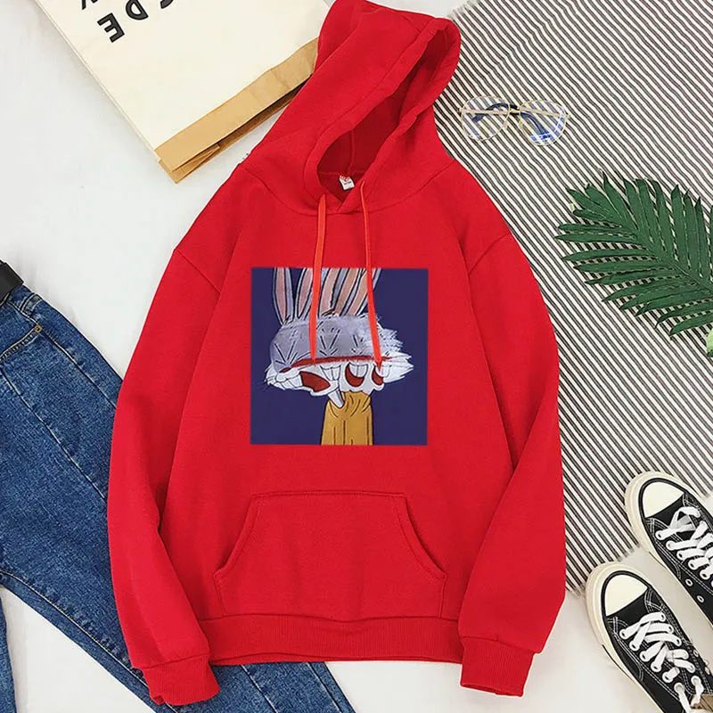 Red Теплые свободные bf ветер личности tide ins пальто реальный удар осень и зима плюс sise Harajuku с капюшоном Одежда Женская Корейская - Цвет: Red