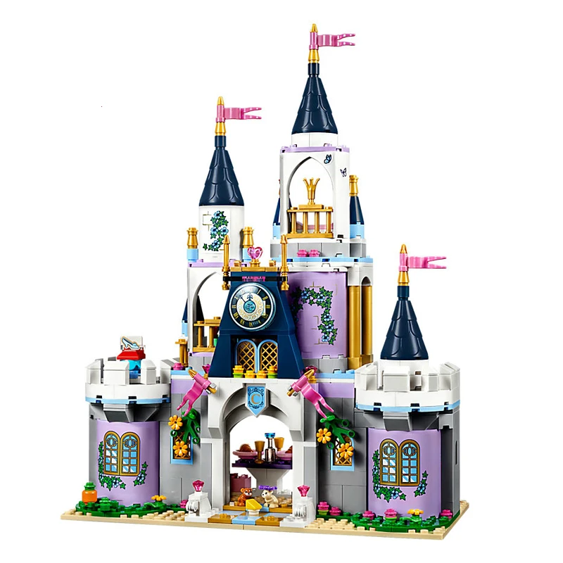 25009 25014 разнообразие принцесса мечта замок, домик блоки Эльза Анна Золушка, Ариель Белль Модель Кирпичи совместимый с друзьями