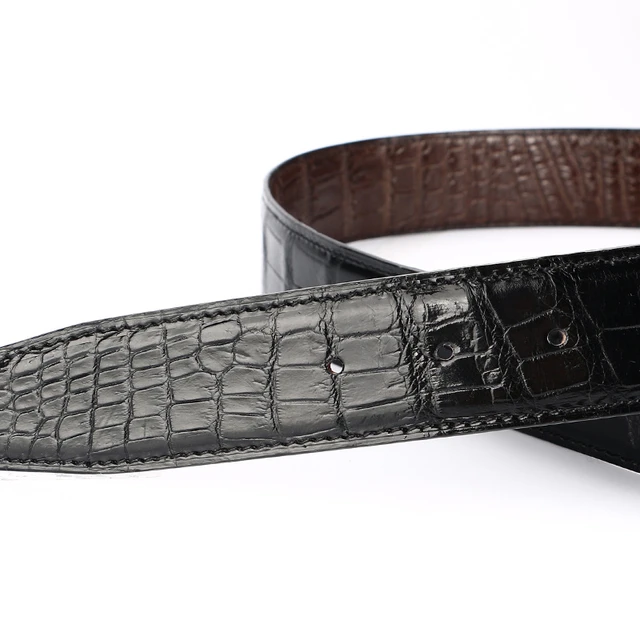 Genuine Original real alligator/crocodile leather Belt Mens width 3.8cm,  gift for him, handmade leather belt men