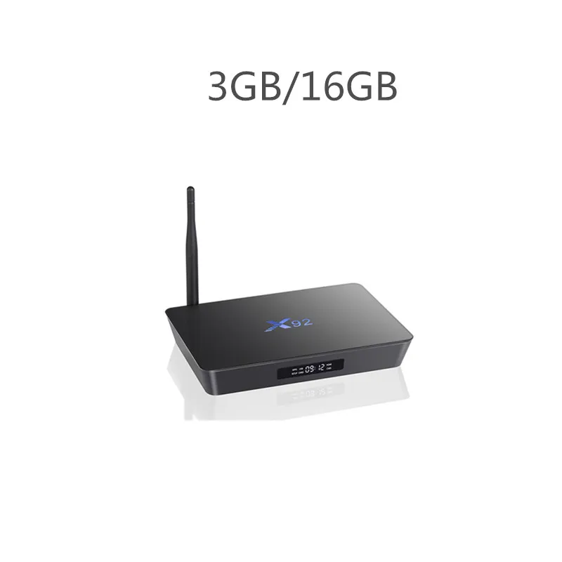 X92 3GB 16GB X92 2 ГБ/3 Гб 16 Гб/32 ГБ Android 7,1 tv Box Amlogic S912 Восьмиядерный KD16.1 2,4/5 ГГц Wifi 4K смарт медиаплеер телеприставка - Цвет: X92 3GB 16GB