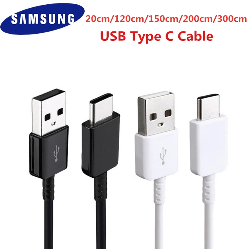 Оригинальный кабель Samsung USB 3 1 типа C 20/120/150/200/300 см передачи данных для Galaxy S20 Ultra S8 S9