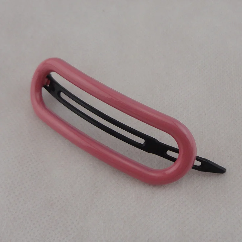 Pink Hairpins 10 шт. 2,8 см* 9,0 см лесные цвета ажурное овальное Акриловые зажимы для волос для женщин девочек заколки для волос аксессуары для волос - Цвет: Pink Hairpins
