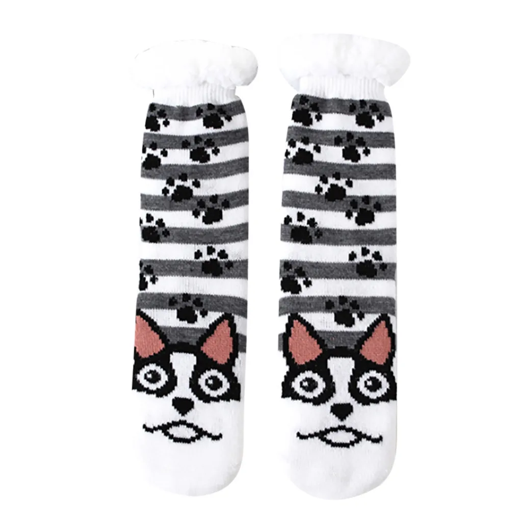 Jaycosin носки в горошек забавные носки мягкие теплые пушистые calcetines navidad забавные носки для женщин и мужчин Теплые Носки для зимы