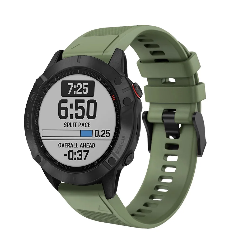 Быстроразъемный силиконовый сменный ремешок для часов Garmin Fenix 6/Fenix 6Pro Watch Quick Release силиконовый браслет Easyfit